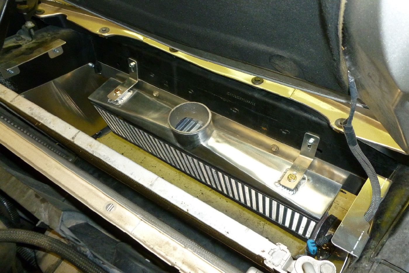 A&A Superchargers C5 Gap Between The Radiator and Intercooler A&A Superchargers C5 Gap Between The Radiator and Intercooler